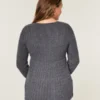 Babydoll cu mâneci lungi și gât pătrat Babydoll cu mâneci lungi și gât pătrat