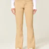 Blugi bootcut kaki cu talie medie Blugi bootcut kaki cu talie medie