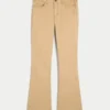 Blugi bootcut kaki cu talie medie Blugi bootcut kaki cu talie medie