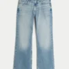 Blugi bootcut relaxați, spălați mediu Blugi bootcut relaxați, spălați mediu