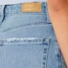 Blugi dad jeans cu talie ultra înaltă, spălare medie, pentru siluete cu forme Blugi dad jeans cu talie ultra înaltă, spălare medie, pentru siluete cu forme