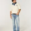Blugi drepți Y2K Distressed Medium Wash Blugi drepți Y2K Distressed Medium Wash