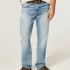 Blugi drepți Y2K Distressed Medium Wash Blugi drepți Y2K Distressed Medium Wash