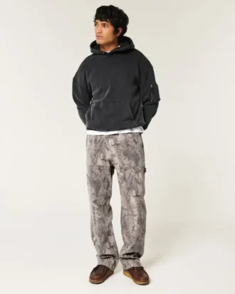 Blugi largi Camo Baggy Carpenter