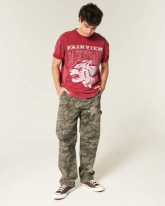 Blugi largi Camo Painter