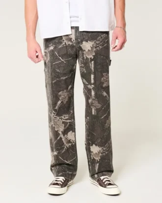 Blugi largi Camo Painter