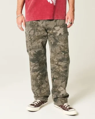 Blugi largi Camo Painter