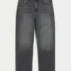 Blugi largi cu imprimeu inimă gri Blugi largi cu imprimeu inimă gri