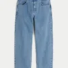 Blugi largi, de culoare deschisă Blugi largi, de culoare deschisă