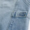Blugi largi de pictor, cu buzunar brodat în spate, de culoare deschisă Blugi largi de pictor, cu buzunar brodat în spate, de culoare deschisă