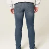 Blugi skinny sportivi, spălați mediu Blugi skinny sportivi, spălați mediu