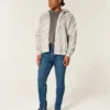 Blugi skinny sportivi, spălați închis Blugi skinny sportivi, spălați închis
