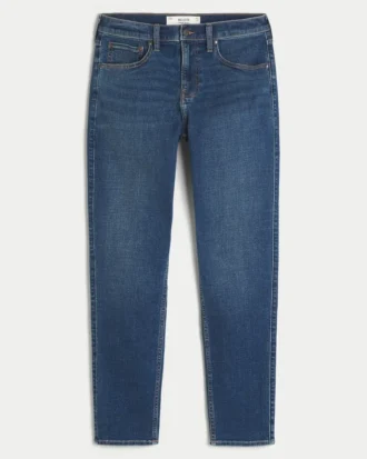 Blugi skinny sportivi, spălați închis