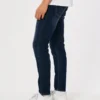 Blugi skinny sportivi, spălați închis Blugi skinny sportivi, spălați închis