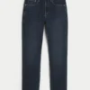 Blugi skinny sportivi, spălați închis Blugi skinny sportivi, spălați închis
