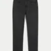 Blugi skinny sportivi spălați, negri Blugi skinny sportivi spălați, negri