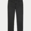 Blugi skinny sportivi spălați, negri Blugi skinny sportivi spălați, negri