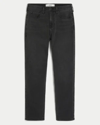 Blugi skinny sportivi spălați, negri