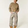 Blugi super largi camuflați Blugi super largi camuflați