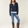 Blugi super skinny, cu talie înaltă, spălați închis la culoare Blugi super skinny, cu talie înaltă, spălați închis la culoare