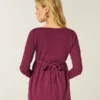 Bluză babydoll cu mâneci lungi și bust strâns Bluză babydoll cu mâneci lungi și bust strâns