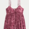 Bluză babydoll cu pliuri și volane Bluză babydoll cu pliuri și volane