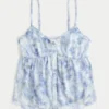 Bluză babydoll din șifon ușor Bluză babydoll din șifon ușor