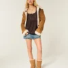 Bluză cu mâneci lungi Henley Babydoll Bluză cu mâneci lungi Henley Babydoll