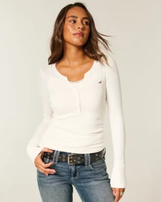 Bluză cu mâneci lungi Icon Henley