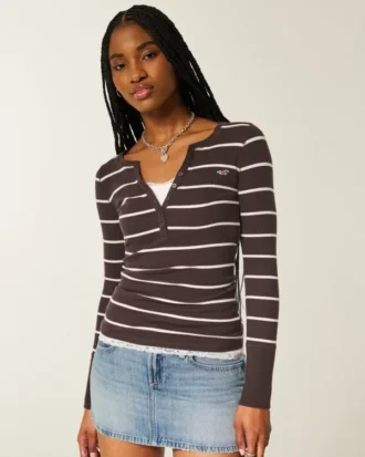 Bluză cu mâneci lungi Icon Henley