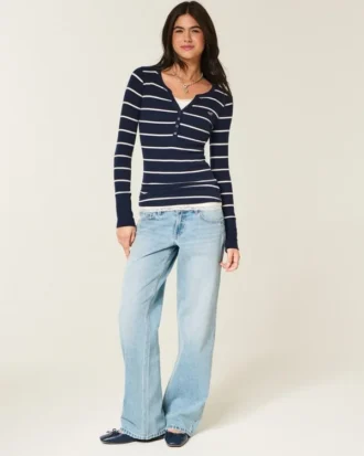 Bluză cu mâneci lungi Icon Henley