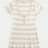 Bluză Henley cu mâneci scurte și croi babydoll Bluză Henley cu mâneci scurte și croi babydoll