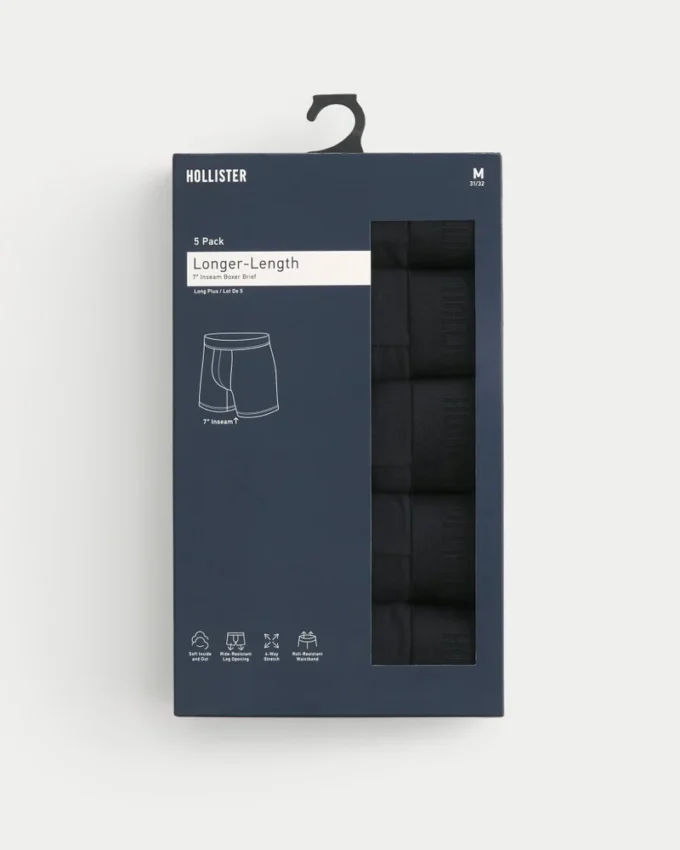 Boxeri lungi, pachet de 5 bucăți