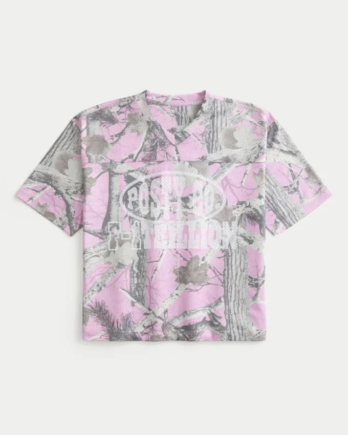 Boxy Crop Posty Co. Jersey cu imprimeu Boxy Crop Posty Co. Jersey cu imprimeu