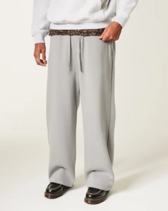 Buzunar spate Los Angeles Grafic Pantaloni de trening super largi