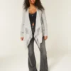 Cardigan cu franjuri, fără închidere Cardigan cu franjuri, fără închidere