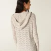 Cardigan cu glugă și cusături, fără închidere Cardigan cu glugă și cusături, fără închidere