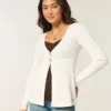 Cardigan cu mâneci lungi și croi lejer Cardigan cu mâneci lungi și croi lejer