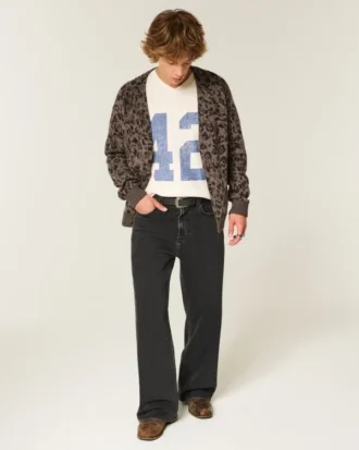 Cardigan cu model boxy