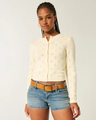 Cardigan cu ochiuri