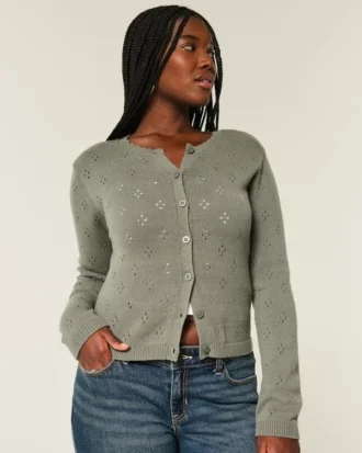 Cardigan cu ochiuri