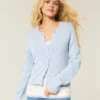 Cardigan cu ochiuri Cardigan cu ochiuri