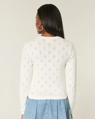 Cardigan cu ochiuri