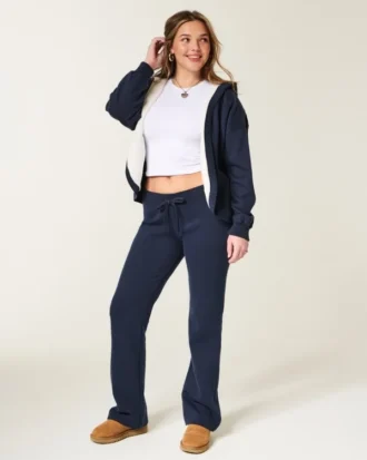 Cardigan din fleece fără închidere, căptușit cu blană artificială