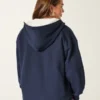 Cardigan din fleece fără închidere, căptușit cu blană artificială Cardigan din fleece fără închidere, căptușit cu blană artificială