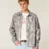 Cămașă din flanelă Boxy Camo