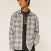 Cămașă din flanelă cu căptușeală termică, croială dreptă Cămașă din flanelă cu căptușeală termică, croială dreptă