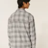 Cămașă din flanelă cu căptușeală termică, croială dreptă Cămașă din flanelă cu căptușeală termică, croială dreptă
