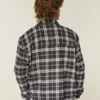 Cămașă din flanelă cu căptușeală termică, croială dreptă Cămașă din flanelă cu căptușeală termică, croială dreptă