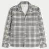 Cămașă din flanelă cu căptușeală termică, croială dreptă Cămașă din flanelă cu căptușeală termică, croială dreptă